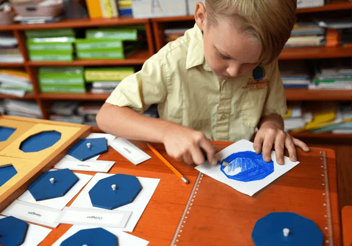 Hands-on Montessori learning materials